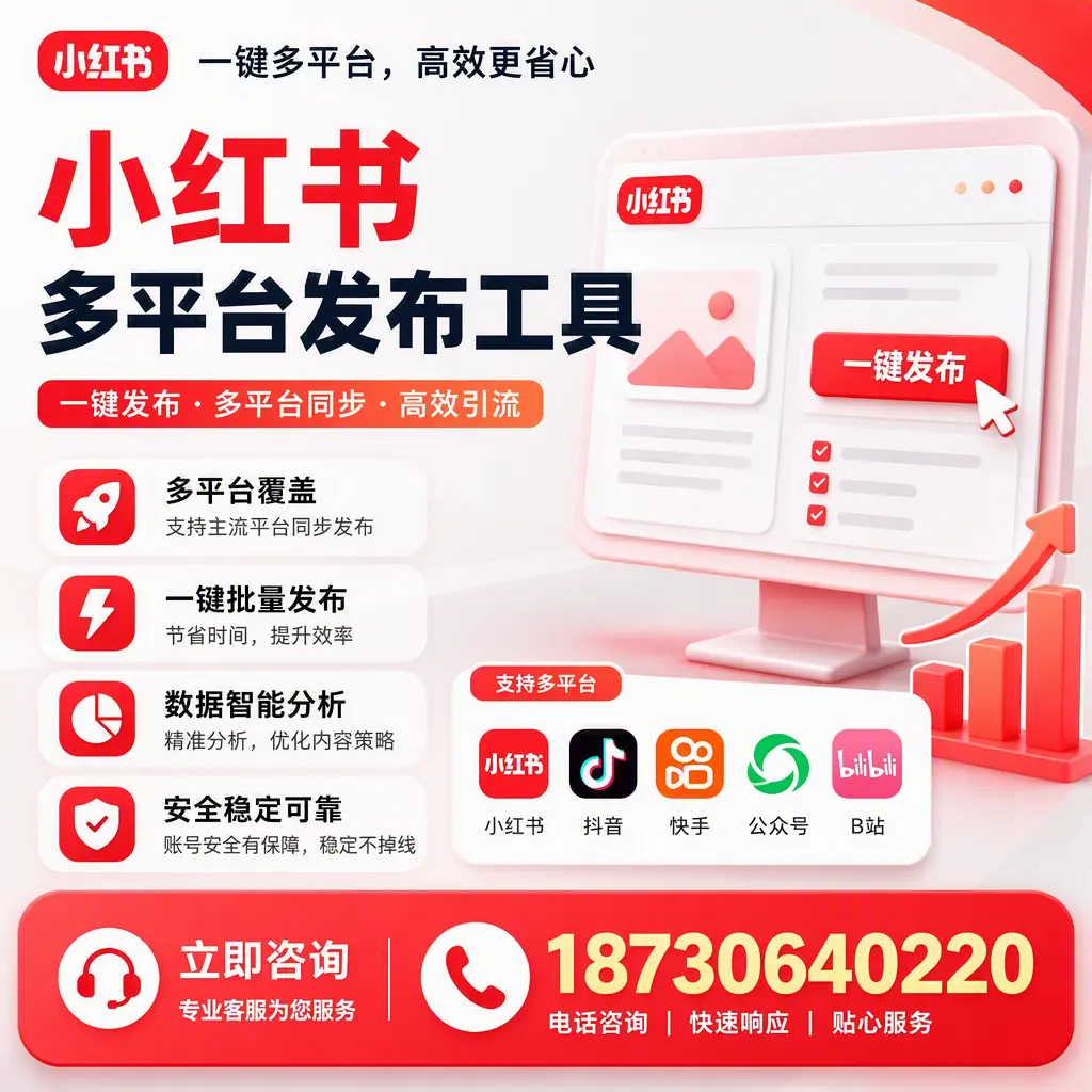 小红书多平台发布工具在 唐山 的应用与优势解析